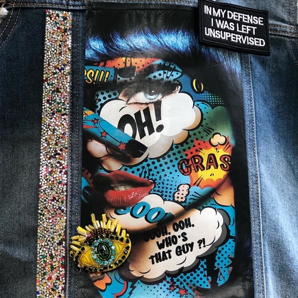 Denim jeans vest size S - Picture 2 of 3